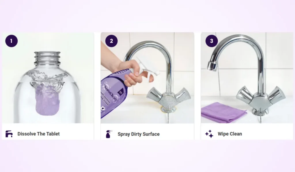 NuroClean stain remover using