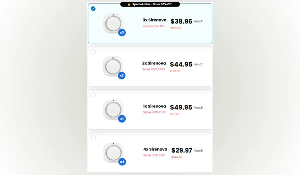 Sirenova Price